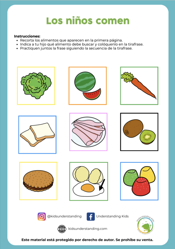 Los niños comen